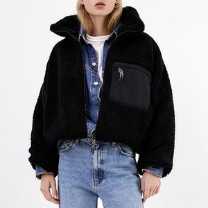 zara aviator jacket womens